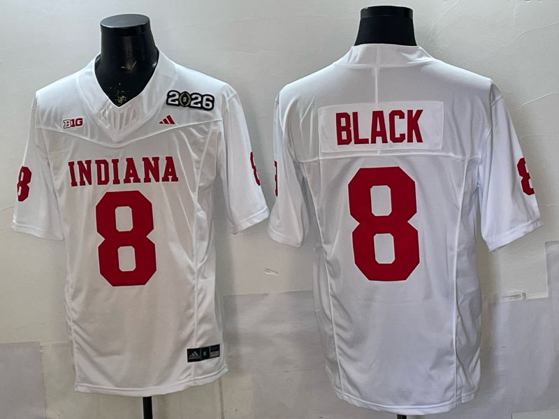 Men 2026 Ohio State Buckeyes #8 Black White 3th generations Limited NCAA Jersey 010->ncaa teams->NCAA Jersey